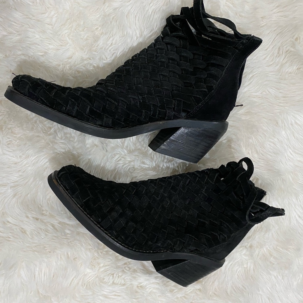 Jeffrey Campbell Suede Ankle Booties, Size 6